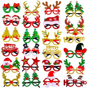24 Piezas de Monturas de Gafas de Fiesta con Brillantina Navideña de Varios Estilos para Decoración de Fotos en Fiestas Familiares de Navidad - Product Image 1