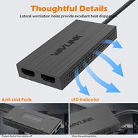WAVLINK WL-UG7602HC Adaptateur USB 3.0 vers HDTV et Répartiteur Double Affichage 2K/4K - En Stock