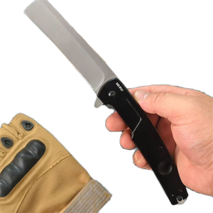 Couteau de camping pliable d'extérieur en acier à haute teneur en carbone, outil de survie portable, outil DIY OEM pour la randonnée et les voyages - Product Image 1