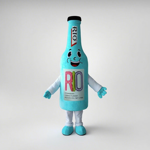 Disfraces de Mascota de Cosplay de dibujos animados, disfraces de Mascota de personaje con logotipo personalizado para adultos, botella de cerveza de talla grande - Product Image 1