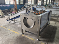 Industriële borstelrol was- en schilmachine, efficiënte groente- en aardappelschilmachine, fruit- en groenteschilmachine