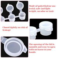 2/3/510/15ml 6/8 Streifen Transparente PP-Kunststoff-Farb boxen Acrylfarben-Spender box Großhandel Leere Farb boxen