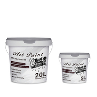 Peinture d'art anti-salissure et résistante aux frottements Effet béton brut importé Caractéristique Revêtement micro-ciment Peinture murale intérieure