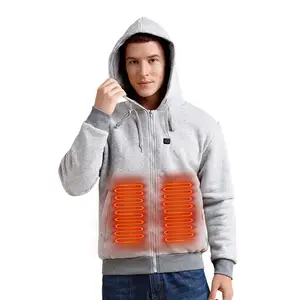 New Portable 7.4V 10000mAh Battery Heated Hoodie electric heated sweater