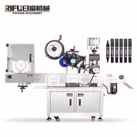 Machine d'étiquetage adhésive à tube horizontal flacon d'ampoule tube à essai de sang applicateur d'étiquettes de bouteille de cône étiqueteuse de stylo de marque de machine