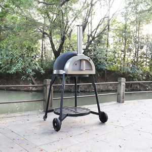 Beetle-style Outdoor Kitchen Pizza Oven - Portable Wood/Charcoal Stainless Steel High-Temp Pizza Oven &amp; <strong>BBQ</strong> - Product Image 3