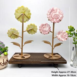 Ornement tournesol en pierres précieuses mélangées sculptées, pour la guérison des chakras, avec support métallique, idéal pour la décoration et les cadeaux (vente en gros) - Product Image 3