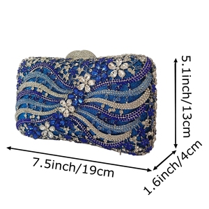 Sac à main marbré pour femme avec strass et chaîne en O, sac de soirée carré unique pour robe de danse et tenue de tous les jours - Product Image 2