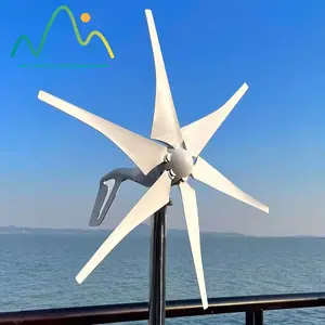 Windturbine Verticaal Zonnestelsel Hybride Systeem 1200W 1000W 2000W 3000W Windenergie Generator Met Zonnepaneel