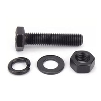 M8 M10 M12 M14 baja nirkarat 304 316 18-8 baja karbon galvanis baut kepala segi enam Mur dan mesin cuci baut Hex kualitas tinggi