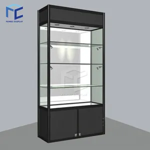 Vitrina de Vidrio Templado de Alta Calidad con Iluminación LED, Vitrina de Vidrio Usada para Exhibición en Mercados - Product Image 3