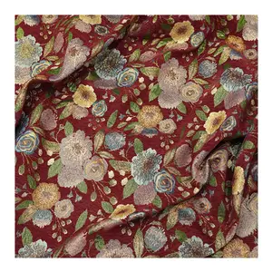 Tela de tapicería de material de chenilla Jacquard de Diseño Europeo para diseño de tela de Tapicería tejida de sofá para muebles antiguos