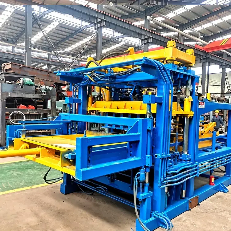 Di động nhỏ xi măng bê tông Fly Ash paver lồng vào nhau gạch rỗng rắn xi măng DIESEL khối động cơ máy làm