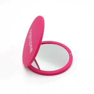 Double Sided Compact Foldability Portable Mini Hand Held Mirror Personalised Customized Logo Small Pocket Mirrors