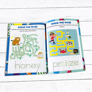 Barato libro de tapa blanda impresión niños pegatina libros dibujo personalizado libro para colorear para niños - Product Image 2