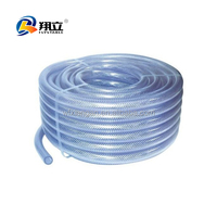 Tuyau transparent renforcé en fibre de PVC FLYSTABLE 1/4 pouce (6 mm) Pression 4-12 bars Longueur 100 m Norme ISO Léger Durable