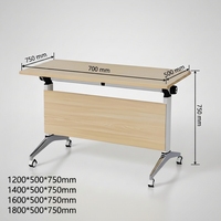 Büro-Klappmöbel für Schulungen, Tragbarer Faltbarer Raum mit Rollen, Verstellbarer Besprechungs-Laptop-Tisch und Stühle, Anpassbar