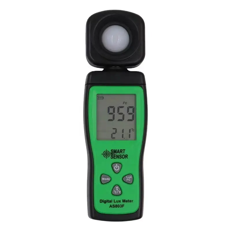 Misuratore di illuminamento AS803F misuratore di luce ad alta precisione Mini fotometro digitale misuratore di luminanza portatile misuratore di illuminamento AS803F Hi