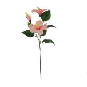 Nouvelles <span class=keywords><strong>fleurs</strong></span> d'<span class=keywords><strong>hibiscus</strong></span> artificielles en soie plastique pour mariage, Noël, Halloween, décoration de la maison - Product Image 3