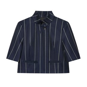 Conjunto <span class=keywords><strong>de</strong></span> Blazer <span class=keywords><strong>y</strong></span> Pantalones <span class=keywords><strong>de</strong></span> Lino a Rayas para <span class=keywords><strong>Mujer</strong></span>, Traje <span class=keywords><strong>de</strong></span> Dos Piezas, OEM/ODM por Fábrica <span class=keywords><strong>de</strong></span> Ropa China, Conjunto Vintage <span class=keywords><strong>de</strong></span> 2 Piezas - Product Image 2