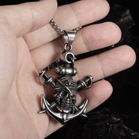 Nouveau collier pendentif vintage 2026 Licorne Pirate Dragon Aigle Lion pour hommes et garçons