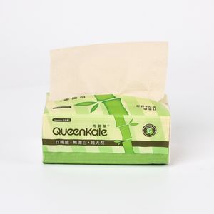 Mouchoirs en papier 4 plis doux en paquet et en feuilles détachées, 100 % pulpe de bambou, pour usage domestique, en boîte - Product Image 3