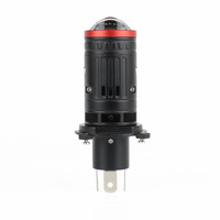 Ampoule de phare LED de voiture T06 H4 à lentille de projecteur, 45W 12000LM 6500K, faisceau Hi/Lo avec ventilateur, excellent rapport qualité-prix