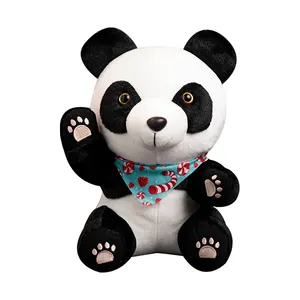 Hot Sale Say Hello 19cm Super Soft Stuffed Animal Cuddly Cute Panda Plush Toy For Kids