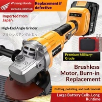 Meuleuse d'angle sans fil lithium-ion haute puissance, outil de coupe multifonctionnel pour usage domestique