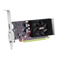 Carte graphique Abit GT 1030 2 Go GDDR5 PCIE X16 basse consommation, GPU dédié pour ordinateur de bureau, mise à niveau de PC de bureau