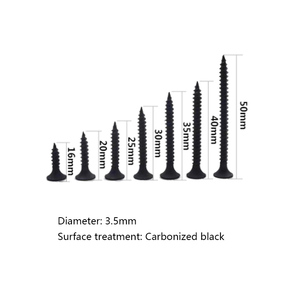 Viti autofilettanti ad alta resistenza nero a croce <span class=keywords><strong>svasata</strong></span> fosforo nero viti per cartongesso cartongesso acciaio luce chiglia parete - Product Image 2