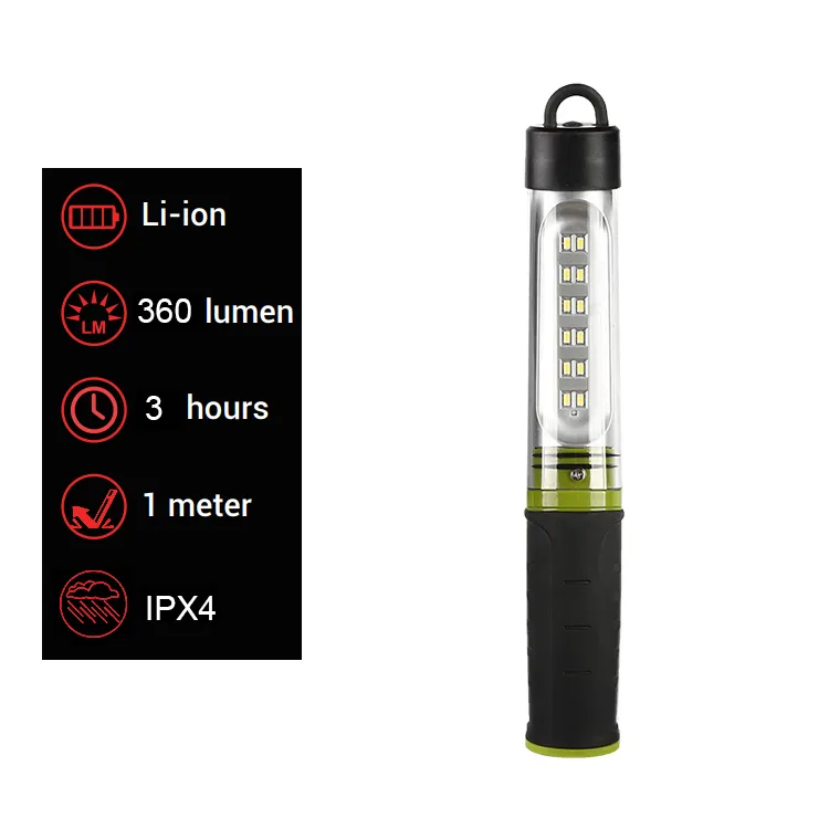 360lm Magnetic Rechargeable Working Light Handheld COB LED Work Light