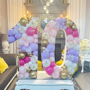 Mosaic Numbers for <strong>Balloons</strong> 73cm Pre-Cut Number <strong>2</strong> <strong>Balloon</strong> Frame Large Cardboard Marquee Numbers for 2nd Birthday Party Decor - Product Image 2