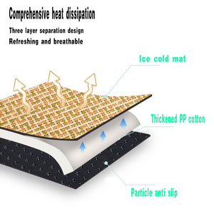 Cama de gran tamaño para perros y gatos, para alimentación de mascotas, resistente al agua, fácil de limpiar con estampado refrescante de verano, alfombrilla de hielo para mascotas para gatos y perros de verano - Product Image 5