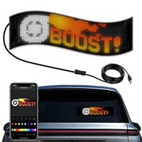 Pantalla LED Flexible para Automóvil, Controlada por Aplicación, Bluetooth, Pantalla Publicitaria a Todo Color, Adhesivo Inteligente para Automóvil, Resistente al Agua IP65