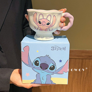 <span class=keywords><strong>Tazza</strong></span> da Caffè in Ceramica con Manico, Simpatica <span class=keywords><strong>Tazza</strong></span> per Latte con Design di Coppia per Ufficio e Casa, Regalo di Alta Qualità per Amici e Innamorati - Product Image 2