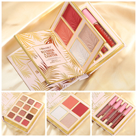 ROMANKY 20 Couleurs Fard à Paupières Longue Tenue, Blush, Enlumineur, Rouge à Lèvres Liquide Mat 36g, Kit Maquillage Visage Multifonctionnel MINI