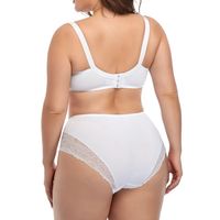 Set Bra Wanita Ukuran Besar Baru, Eksklusif Lintas Negara, Gaya Seksi dengan Renda di Tepi, Bra Cup Ultra Tipis, Tali Tidak Dapat Diubah
