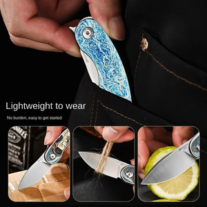 Coltello Tascabile PioneerEDC in Acciaio M390, Coltello Pieghevole in Titanio Gr5, Alta Durezza, Multifunzionale per Sopravvivenza e Uso Esterno - Product Image 4