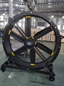 Lớn 1.5m ngoài trời công nghiệp người hâm mộ bánh xe cho phòng tập thể dục 220V miễn phí đứng động cơ thành phần cốt lõi nhôm magiê hợp kim lưỡi IP55 - Product Image 2