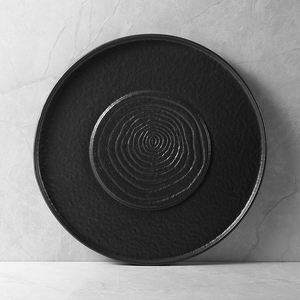Jiujiuju Délicat Dim Sum Assiettes En Céramique Ondulation Rond Plat Plateau Pour La Restauration 11 Pouces Événements <span class=keywords><strong>Dessert</strong></span> <span class=keywords><strong>Service</strong></span> De Vaisselle - Product Image 4