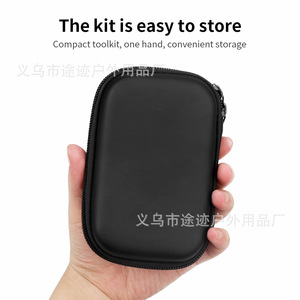 Yueli EVA Velvet Tool Storage Bag 13.5x9.5x4cm Shockproof Waterproof Wear Resistant <b>Cycling</b> Accessories - Product Image 5