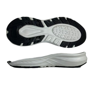 Semelle de chaussure de sport en caoutchouc EVA bicolore, motif flèche, antidérapante, logo personnalisé, vente en gros de l'usine Kezhi Jinjiang. - Product Image 1