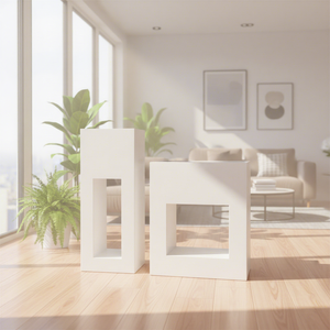 Macetero Grande Nórdico <span class=keywords><strong>de</strong></span> Acero Inoxidable a <span class=keywords><strong>Precio</strong></span> Mayorista / Macetas Cuadradas Modernas para Hogar y Jardín Exterior - Product Image 1