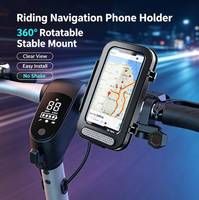 Support de téléphone pour moto étanche IP65 en ABS avec rotation réglable, support de téléphone anti-buée pour la navigation à vélo