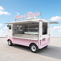 Food Truck Personnalisé avec Équipement à Glaces et Système de Réfrigération pour Entreprise Mobile de Desserts et Événements Extérieurs
