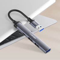 LDNIO DS-44C Type-c Station d'accueil 4 en 1 USB HUB Adaptateur USB vers USB3.0 * 1 + USB2.0 * 2 + TYPE-C * 1 Mac Book Pc Usb Hub