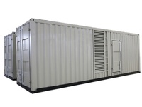 Générateur diesel de type conteneur 1500 kW, groupe électrogène en conteneur ISO, résistant aux intempéries, 50 Hz/60 Hz, pour l'alimentation en énergie des chantiers de construction et des sites isolés