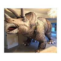 Statue géante gonflable de Tyrannosaurus Rex Dragon de 5 m avec ventilateur intégré, impression numérique, décorations sur le thème du Jurassic pour événements