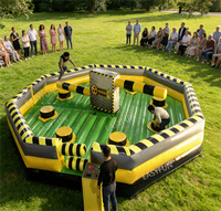 Parcours d'obstacles gonflable personnalisé EASYFUN Meltdown Wipeout pour la location